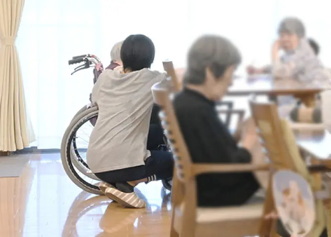 施設の生活風景