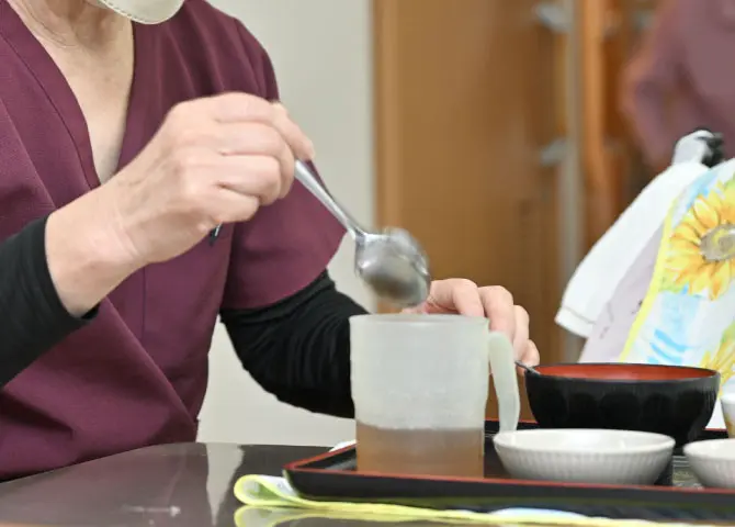 ご希望に合わせた食事の提供シーン